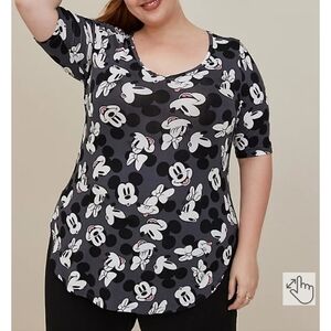🆕️ 4X DISNEY MICKEY & FRIENDS GREY SUPER SOFT FAVORITE TUNIC